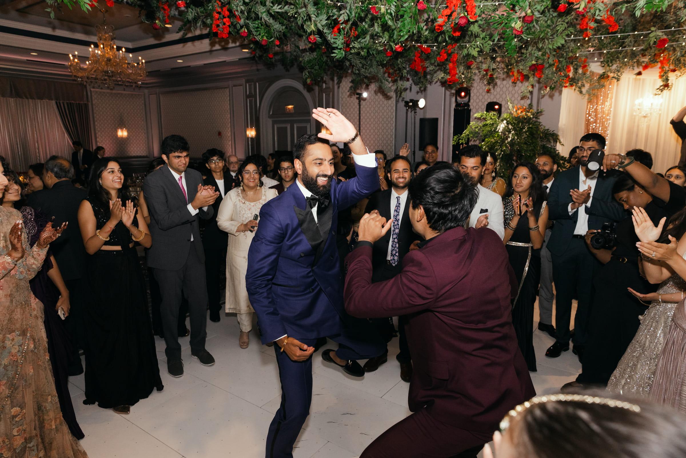 Couple at their wedding celebration